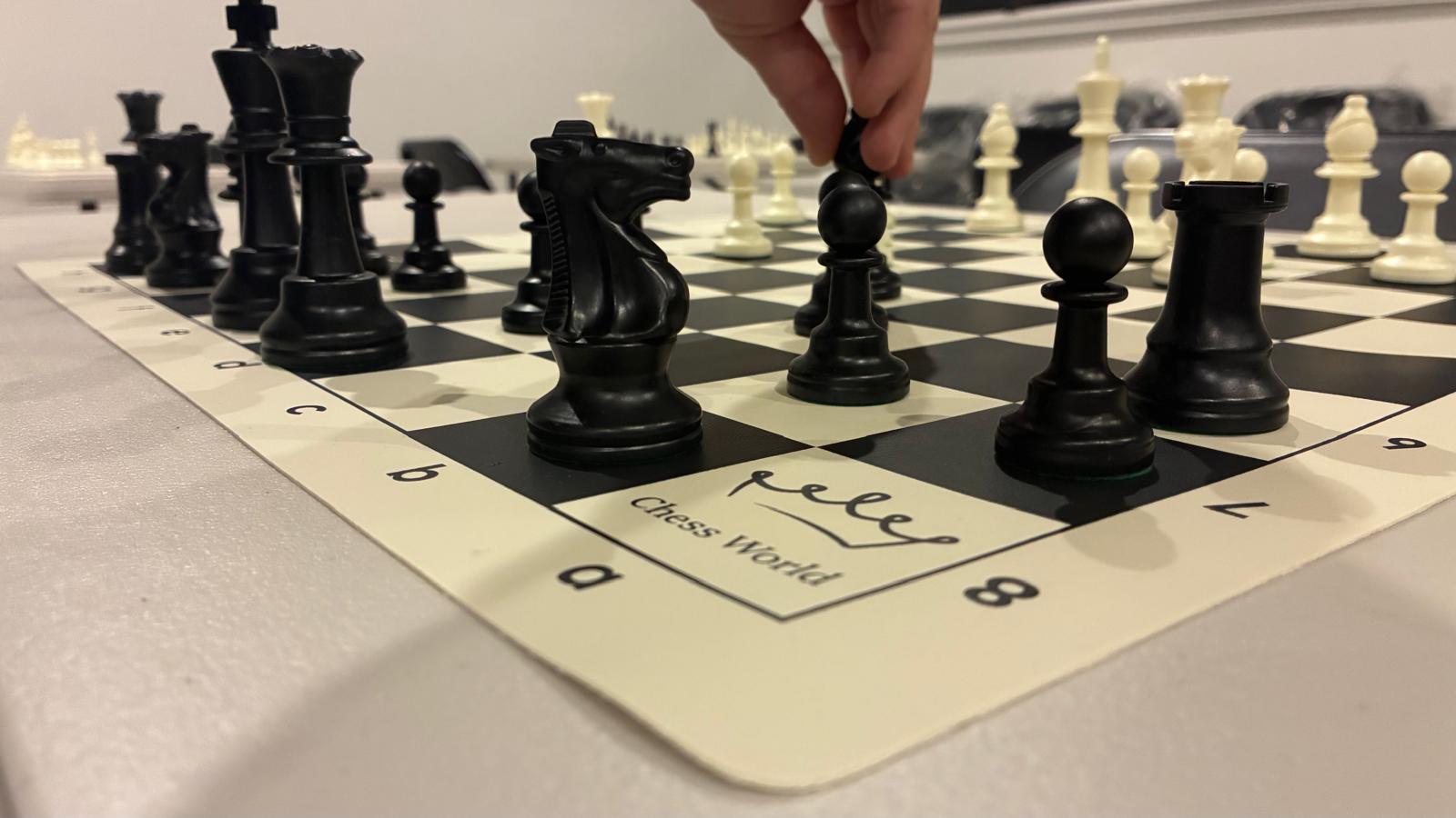 Chess lesson in progress